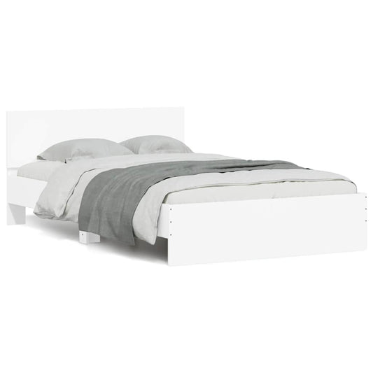 Bed Frame | White | Engineered wood, Plywood | Double | Bed Frame