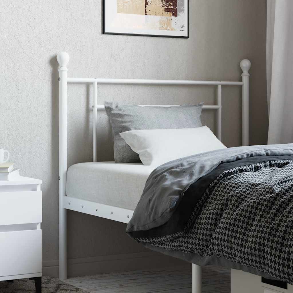Metal Replace Headboard White 100 cm