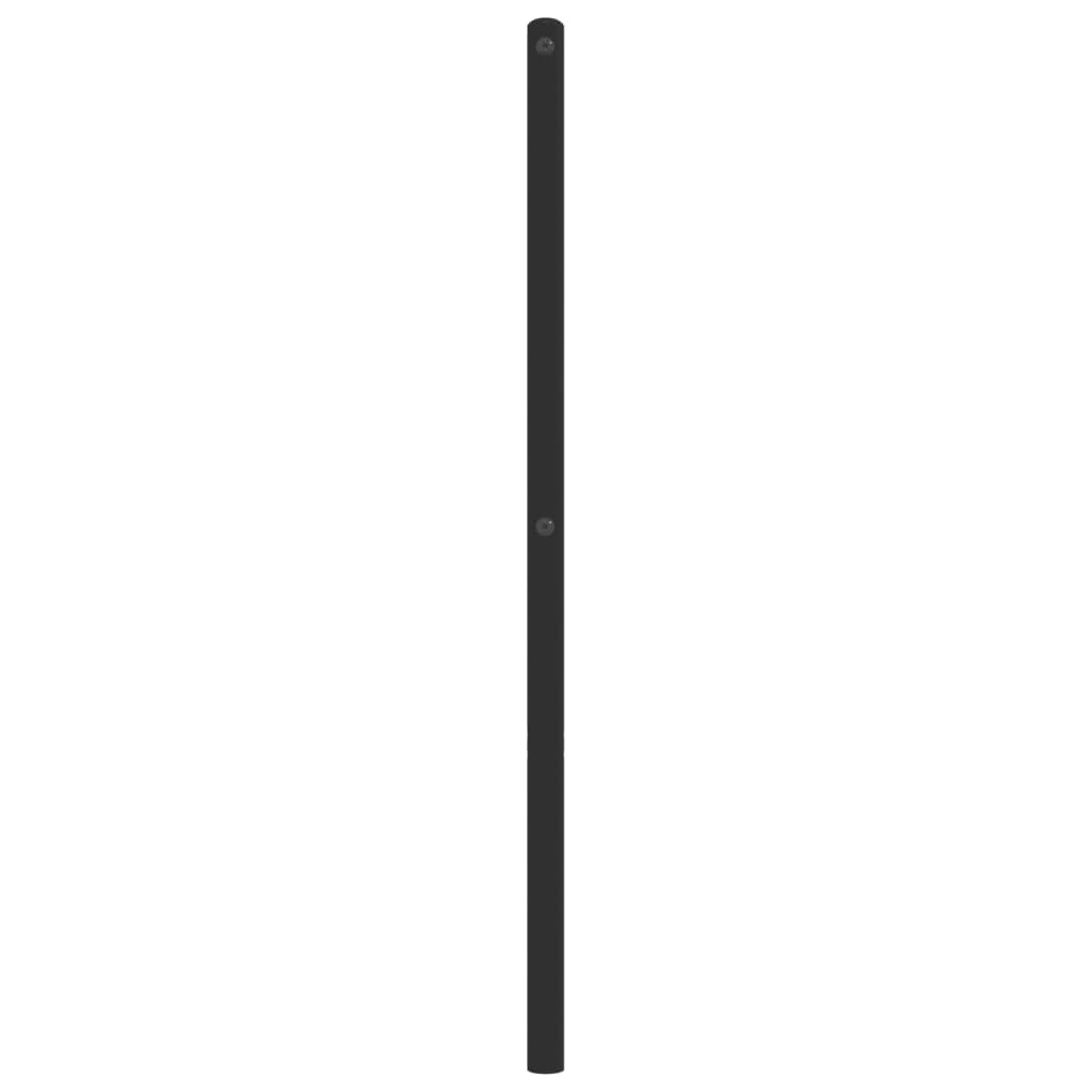 Metal Replace Headboard Black 150 cm