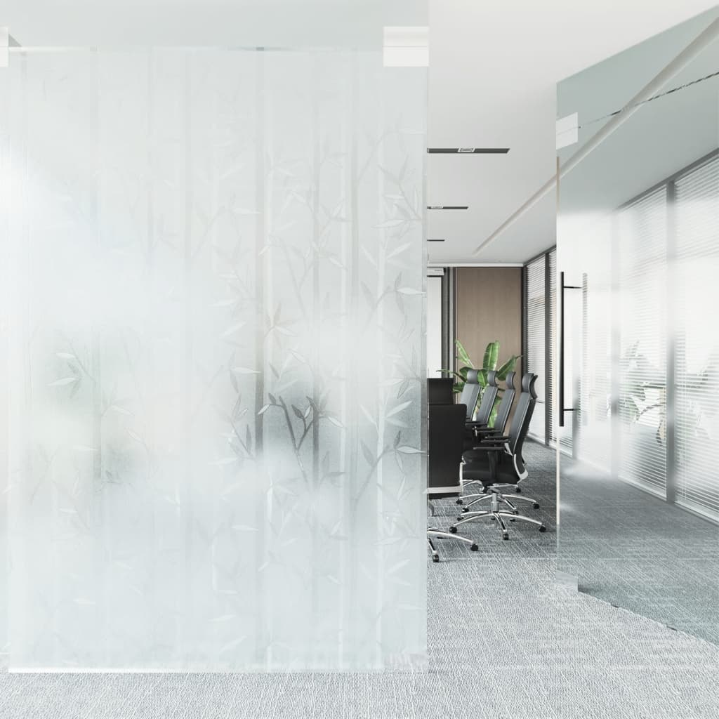 vidaXL Window Films 4 pcs Frosted Bamboo Pattern PVC