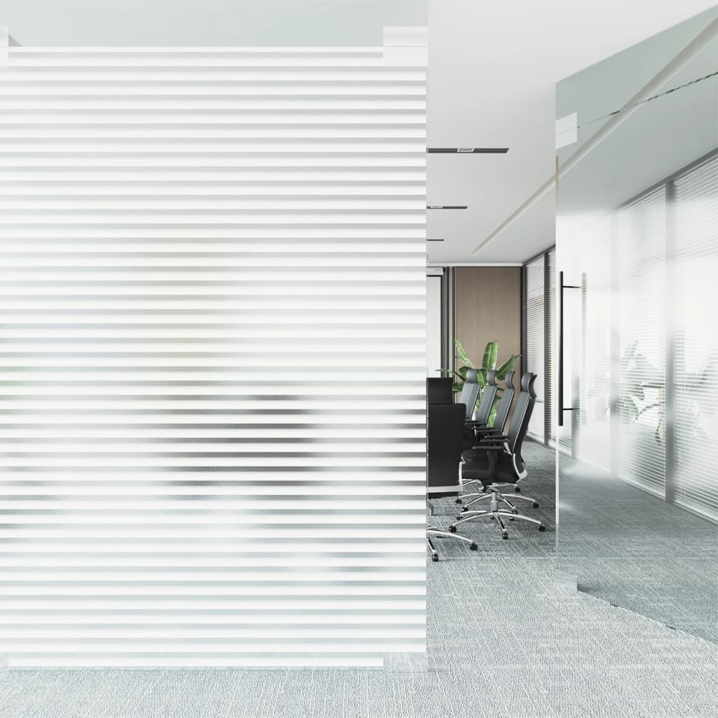 Window Films 2 pcs Frosted Blinds Pattern PVC