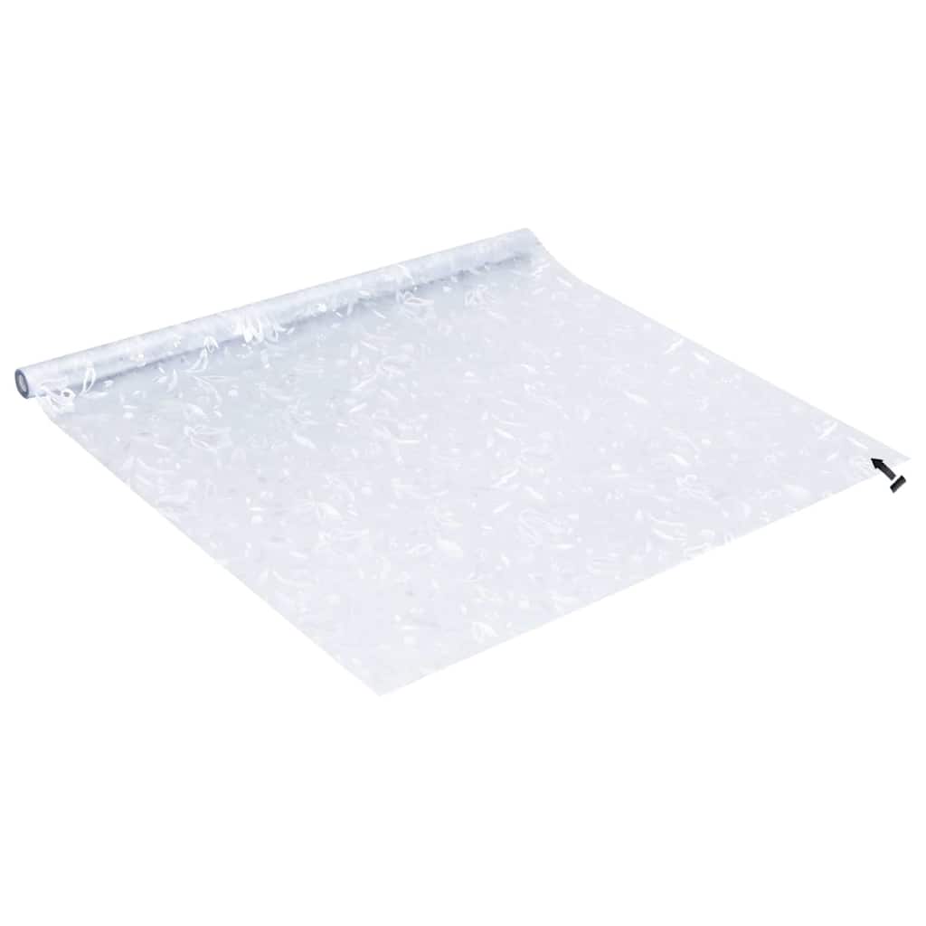 Window Films 2 pcs Frosted Flower Pattern PVC