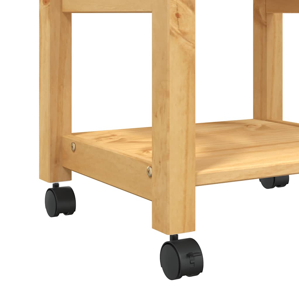 Kitchen Trolley "MONZA" 48x40x88,5 cm Solid Wood Pine