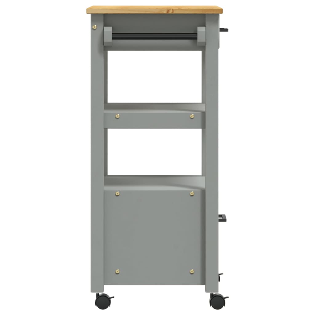 vidaXL Kitchen Trolley MONZA 48x40x90 cm Solid Wood Pine