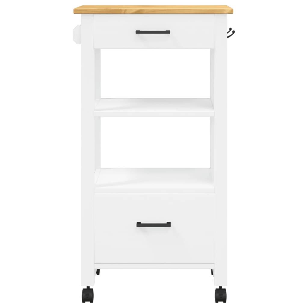 vidaXL Kitchen Trolley MONZA 48x40x90 cm Solid Wood Pine