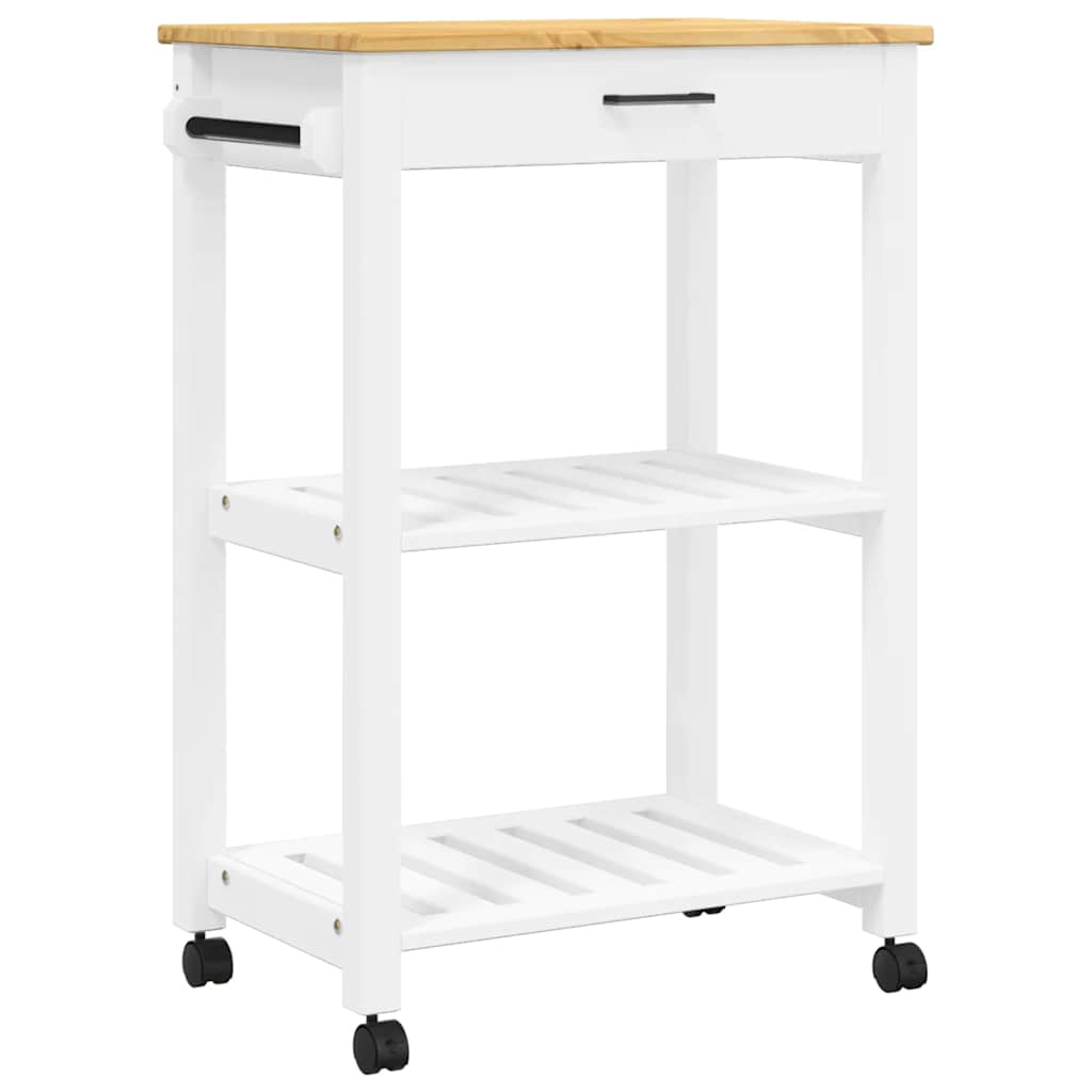 Kitchen Trolley "MONZA" 60x40x88,5 cm Solid Wood Pine