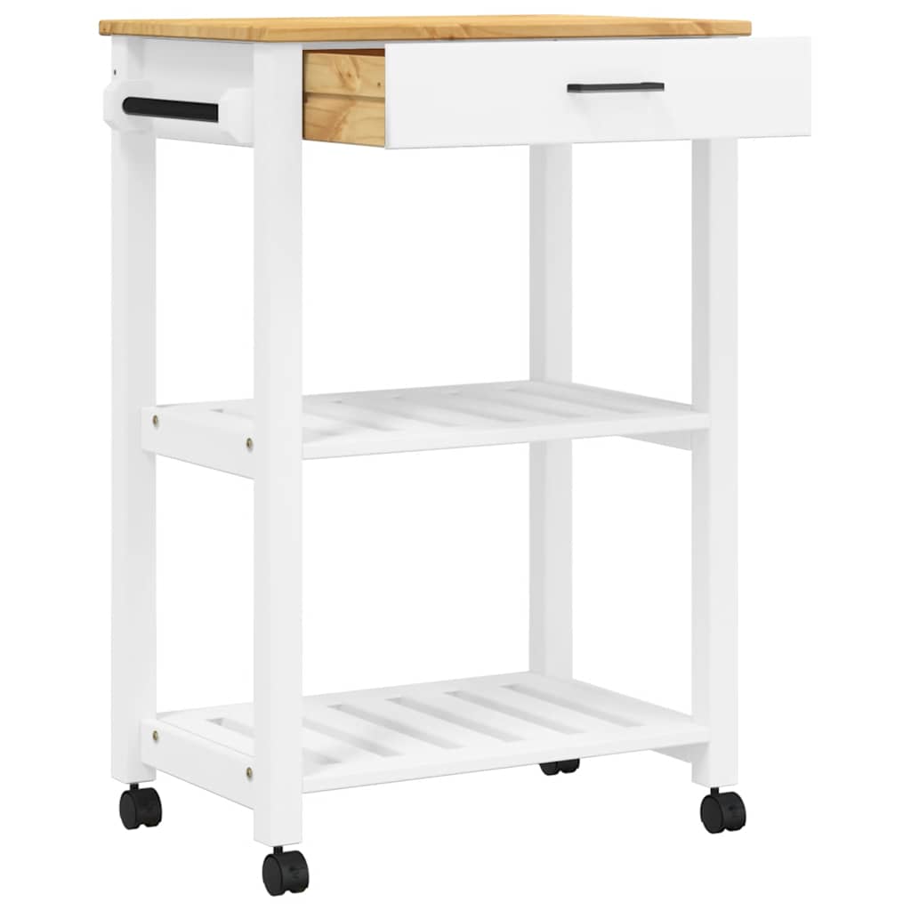 Kitchen Trolley "MONZA" 60x40x88,5 cm Solid Wood Pine