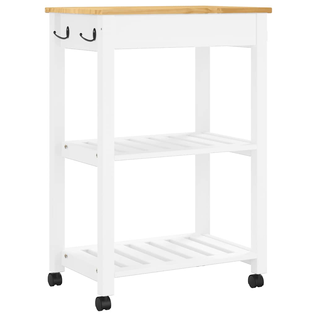 Kitchen Trolley "MONZA" 60x40x88,5 cm Solid Wood Pine