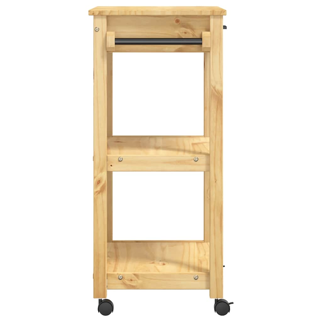 Kitchen Trolley "MONZA" 60x40x88,5 cm Solid Wood Pine