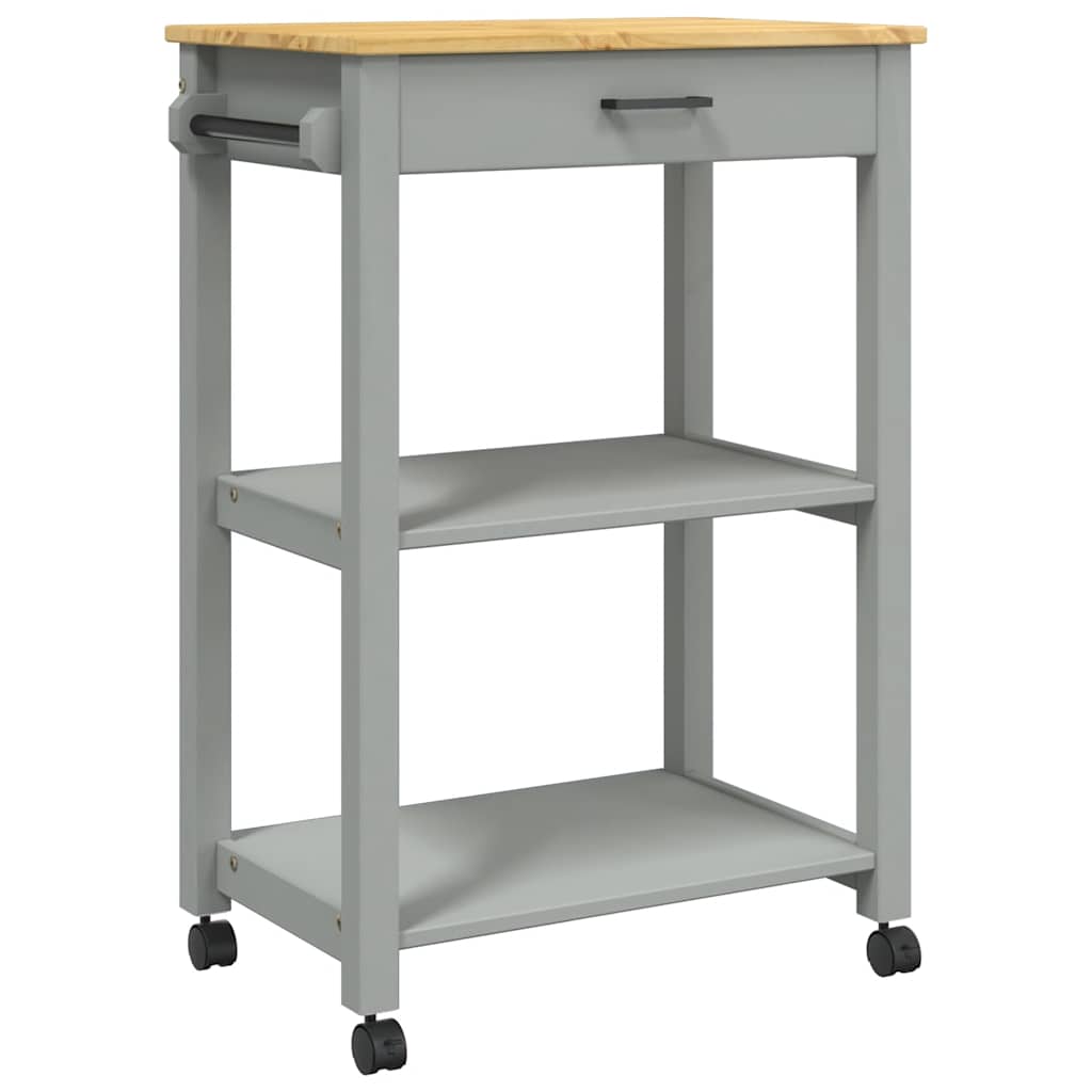 Kitchen Trolley "MONZA" 60x40x88,5 cm Solid Wood Pine