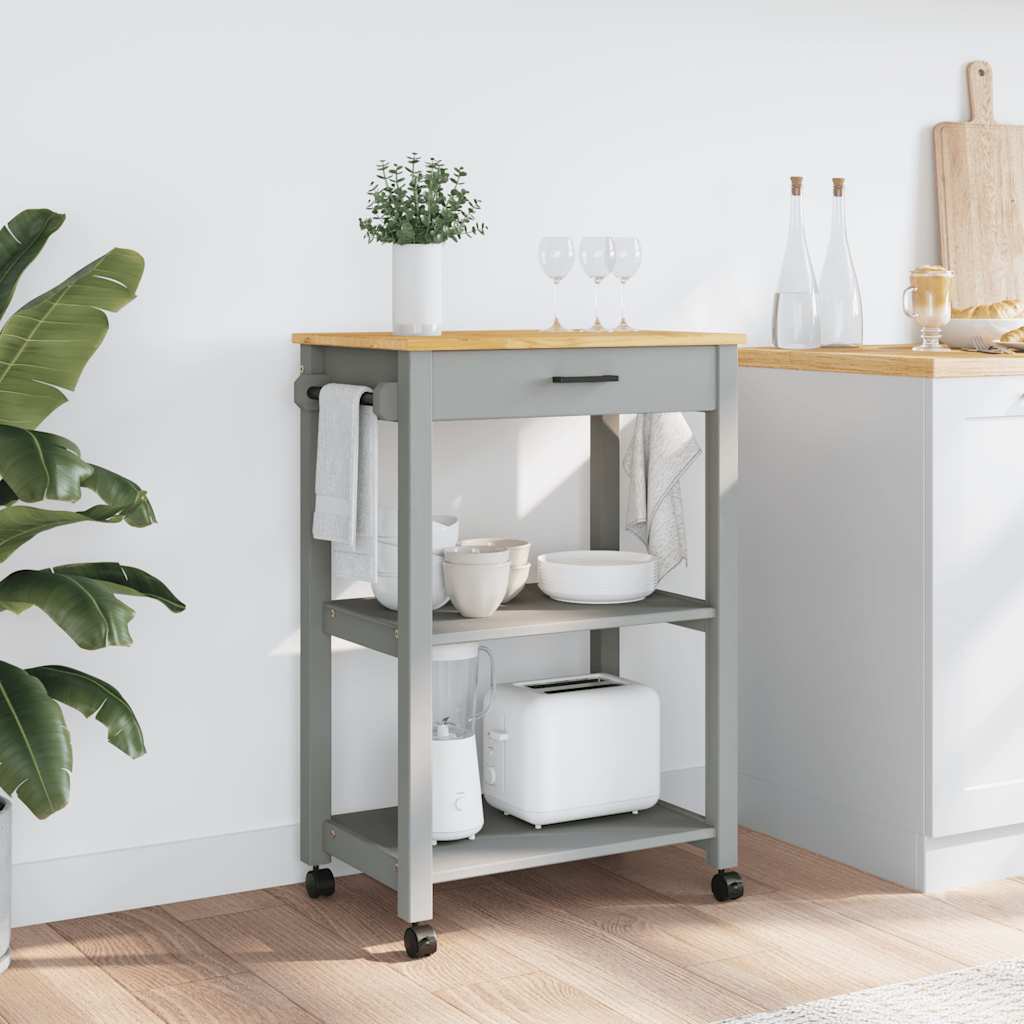 Kitchen Trolley "MONZA" 60x40x88,5 cm Solid Wood Pine