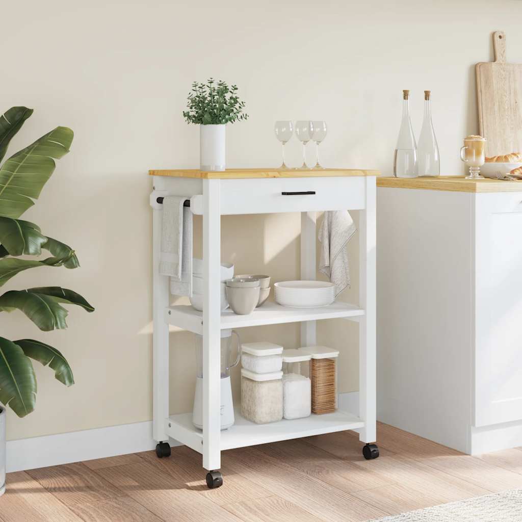 Kitchen Trolley "MONZA" 60x40x88,5 cm Solid Wood Pine