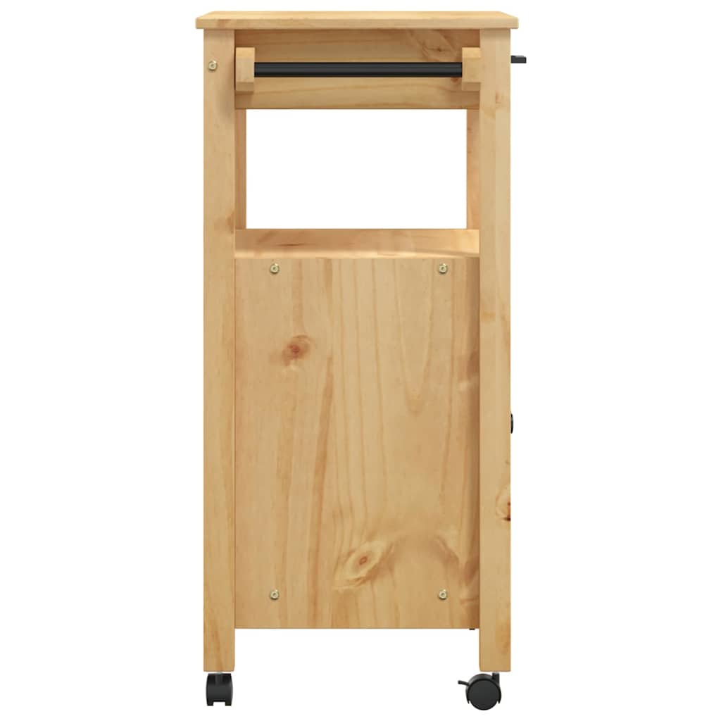 Kitchen Trolley "MONZA" 60x40x88,5 cm Solid Wood Pine