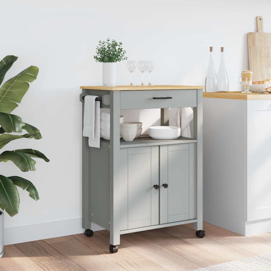 Kitchen Trolley "MONZA" 60x40x88,5 cm Solid Wood Pine