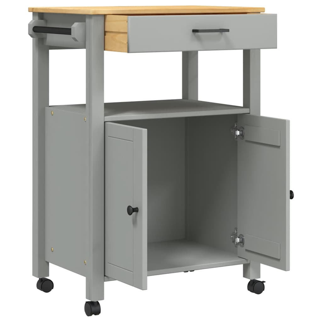 Kitchen Trolley "MONZA" 60x40x88,5 cm Solid Wood Pine
