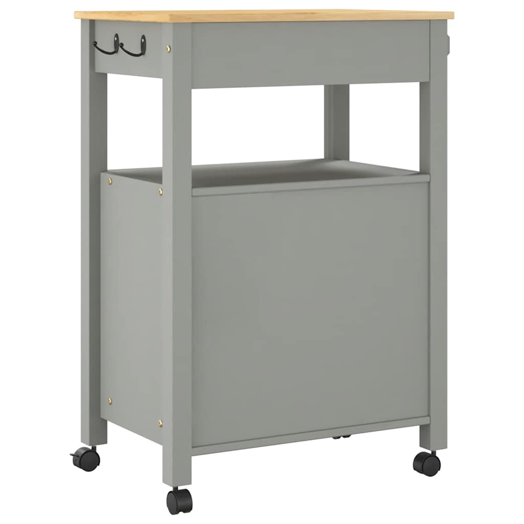 Kitchen Trolley "MONZA" 60x40x88,5 cm Solid Wood Pine