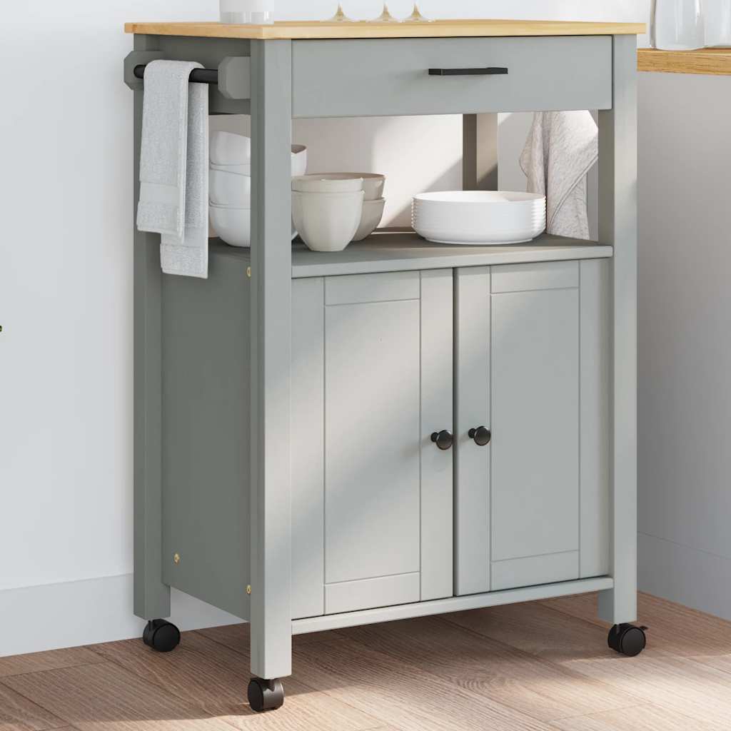 Kitchen Trolley "MONZA" 60x40x88,5 cm Solid Wood Pine