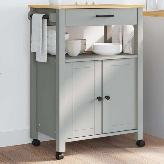 Kitchen Trolley MONZA 60x40x88.5 cm Solid Wood Pine