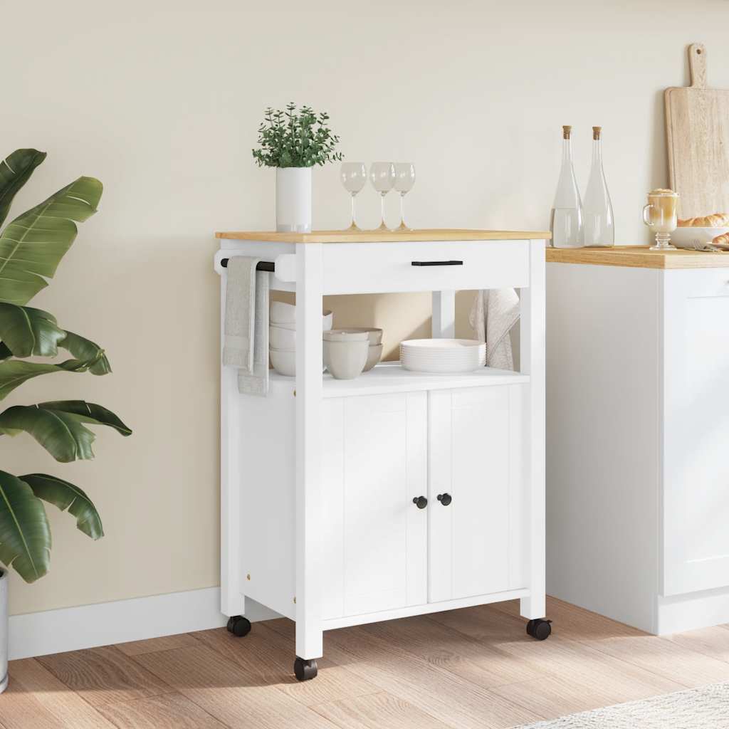 Kitchen Trolley "MONZA" 60x40x88,5 cm Solid Wood Pine