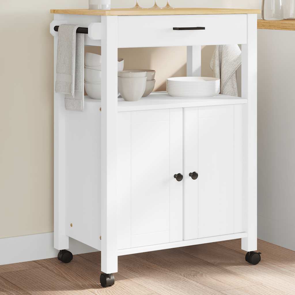 Kitchen Trolley "MONZA" 60x40x88,5 cm Solid Wood Pine