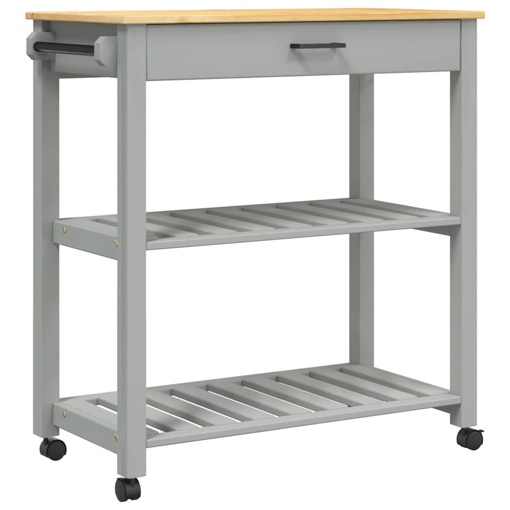 Kitchen Trolley "MONZA" 84x40x88,5 cm Solid Wood Pine