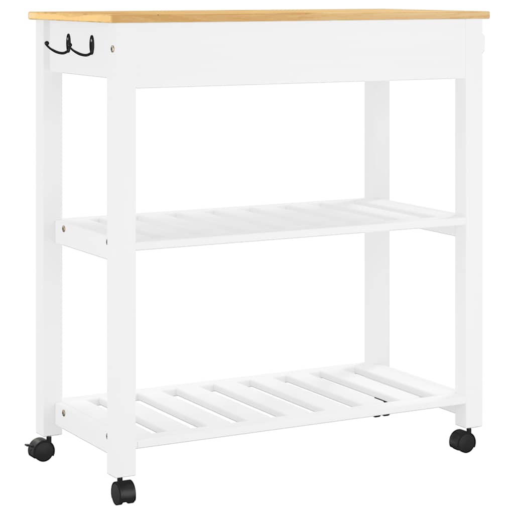 Kitchen Trolley "MONZA" 84x40x88,5 cm Solid Wood Pine