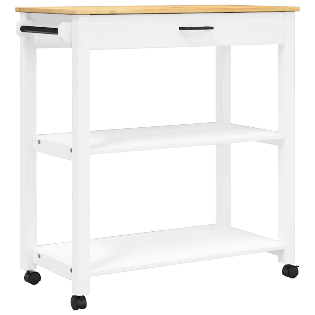 Kitchen Trolley "MONZA" 84x40x88,5 cm Solid Wood Pine