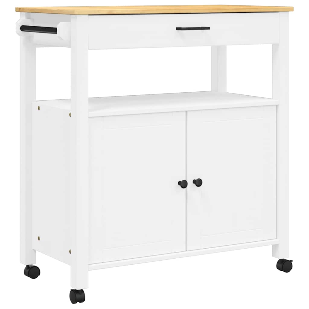 Kitchen Trolley "MONZA" 84x40x88,5 cm Solid Wood Pine