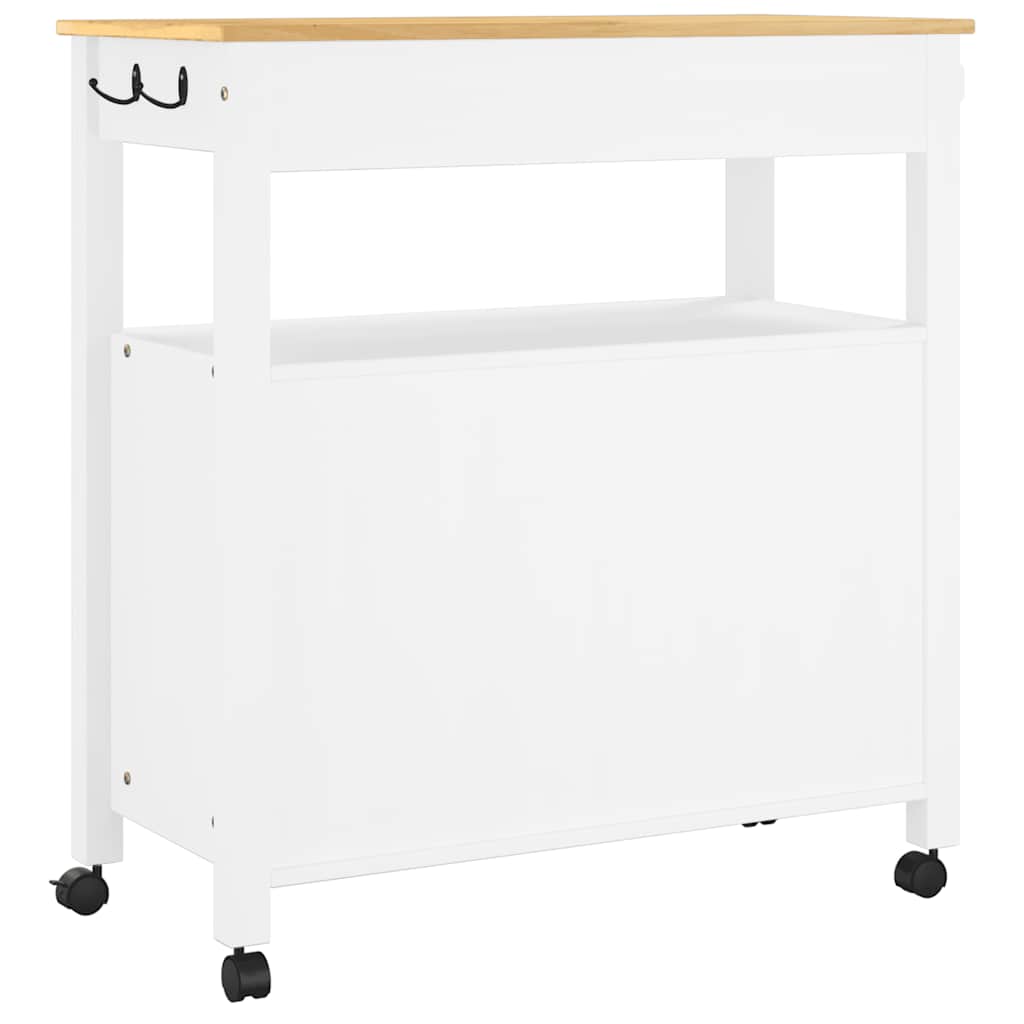 Kitchen Trolley "MONZA" 84x40x88,5 cm Solid Wood Pine