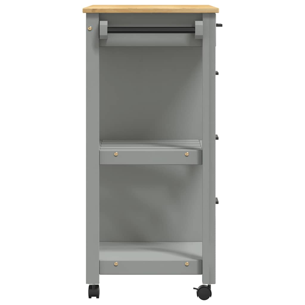 Kitchen Trolley MONZA 84x40x88.5 cm Solid Wood Pine