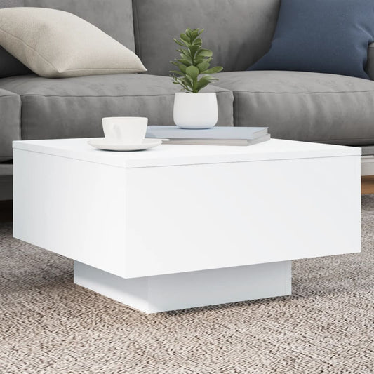 vidaXL Coffee Table White 55x55x31 cm Engineered Wood