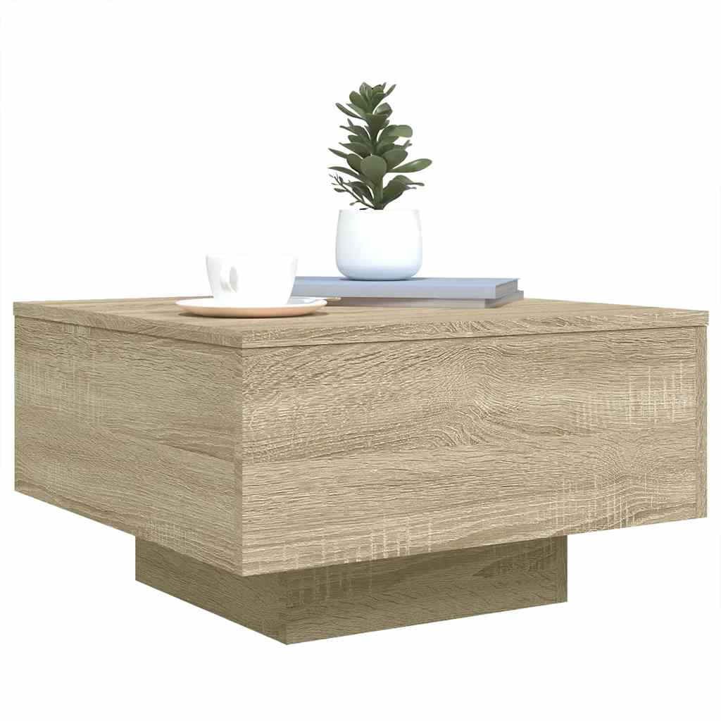Coffee Table Sonoma Oak 55x55x31 cm Engineered Wood