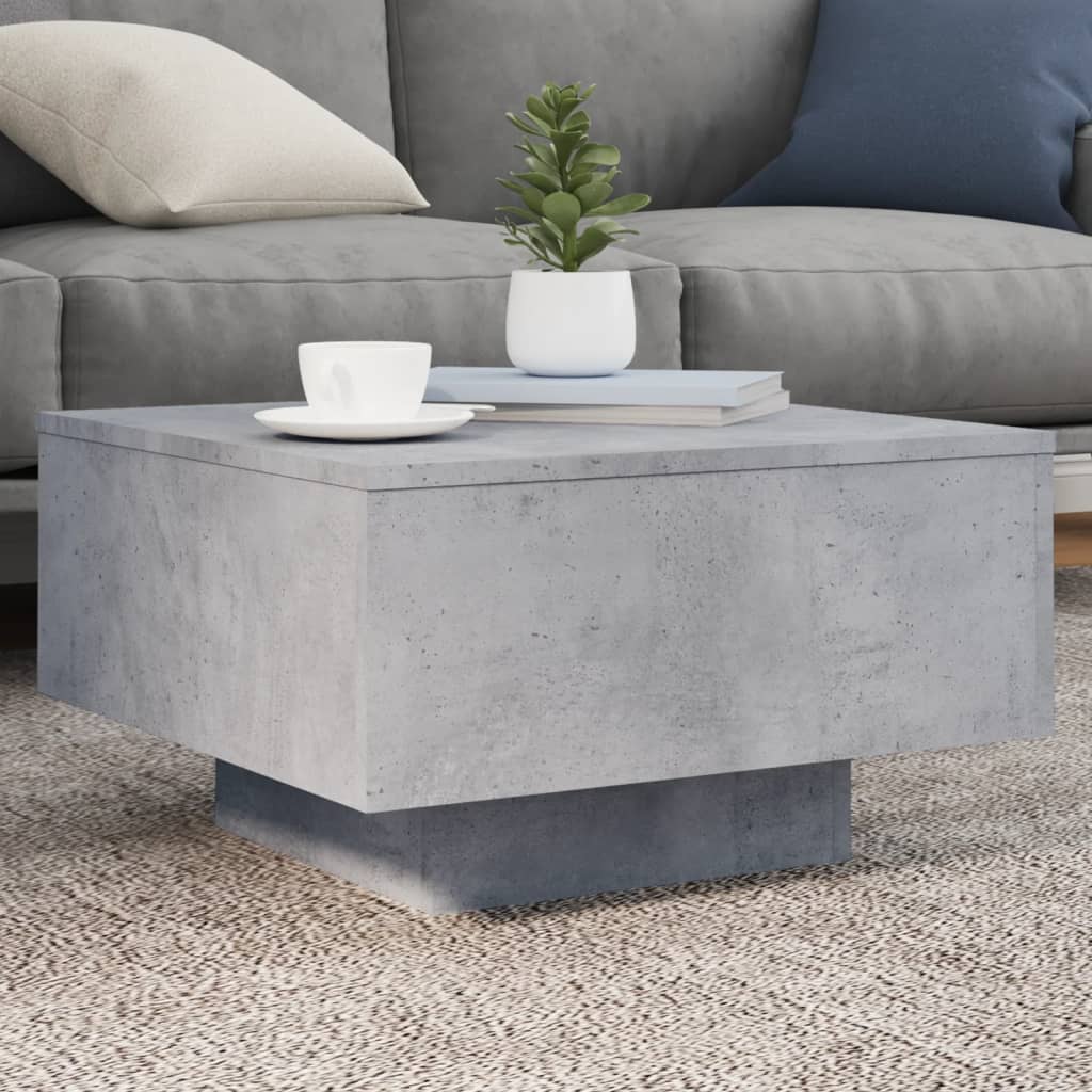 vidaXL Coffee Table Concrete Grey 55x55x31 cm Engineered Wood