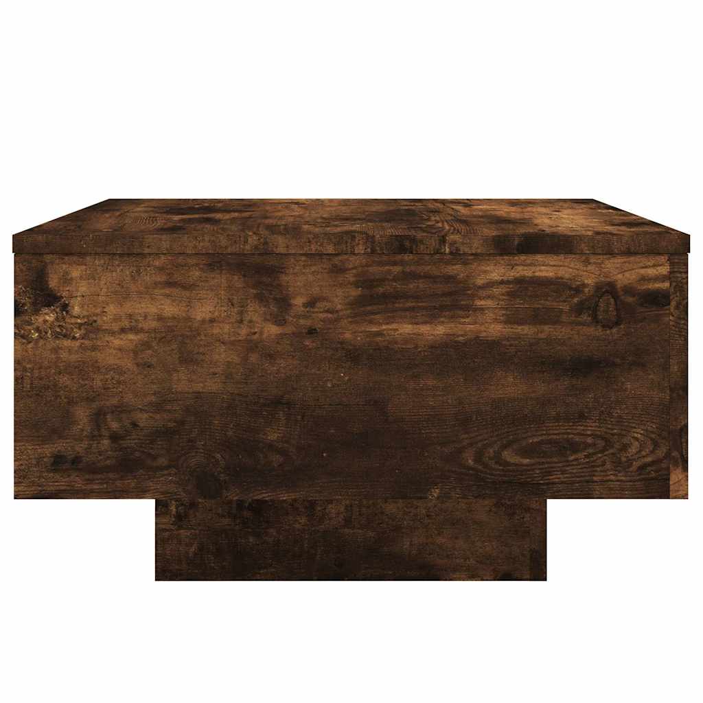 Coffee Table Smoked Oak 55x55x31 cm Engineered Wood