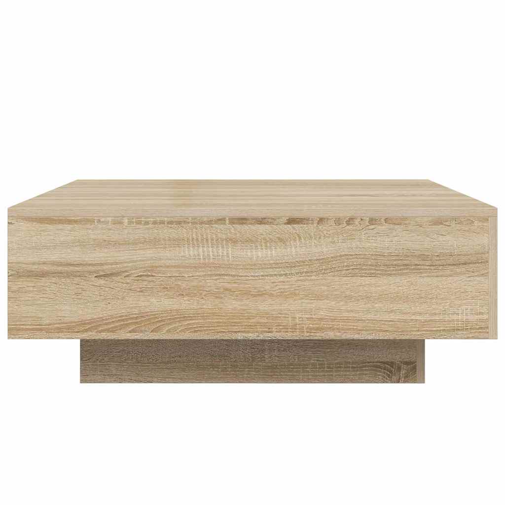 Coffee Table Sonoma Oak 80x80x31 cm Engineered Wood