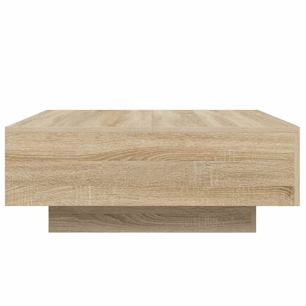 Coffee Table Sonoma Oak 80x80x31 cm Engineered Wood