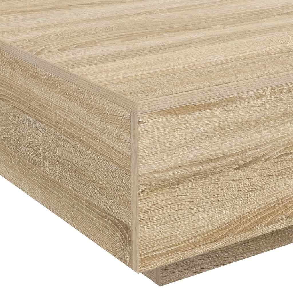 Coffee Table Sonoma Oak 80x80x31 cm Engineered Wood
