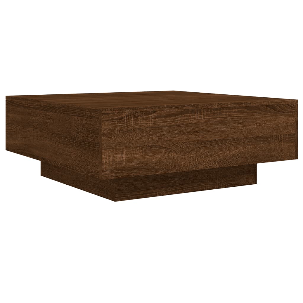 vidaXL Coffee Table Brown Oak 80x80x31 cm Engineered Wood