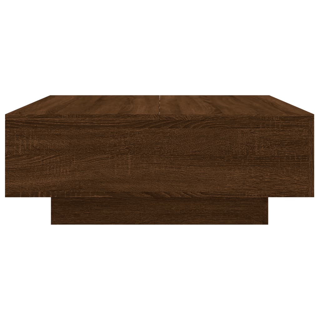 vidaXL Coffee Table Brown Oak 80x80x31 cm Engineered Wood