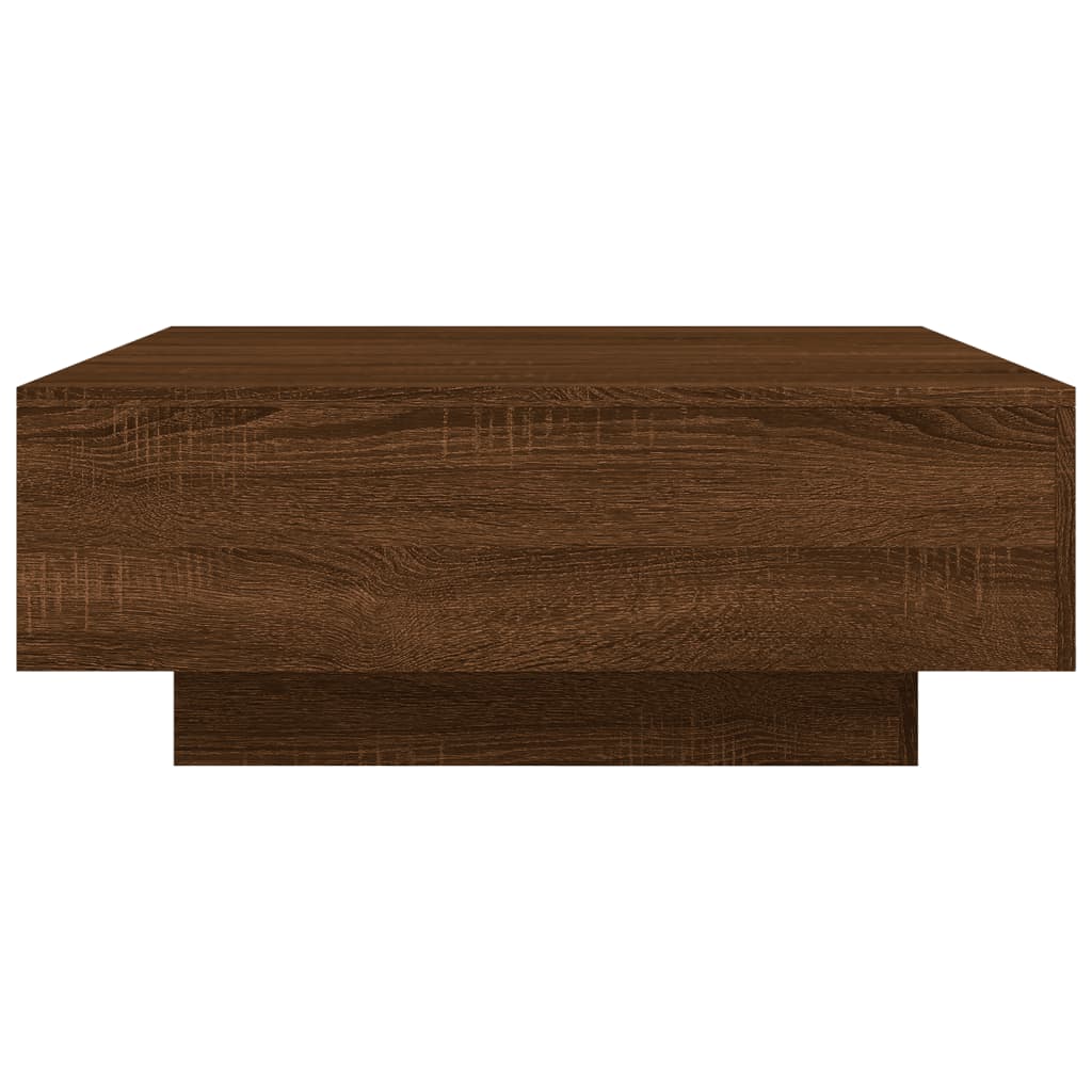 vidaXL Coffee Table Brown Oak 80x80x31 cm Engineered Wood