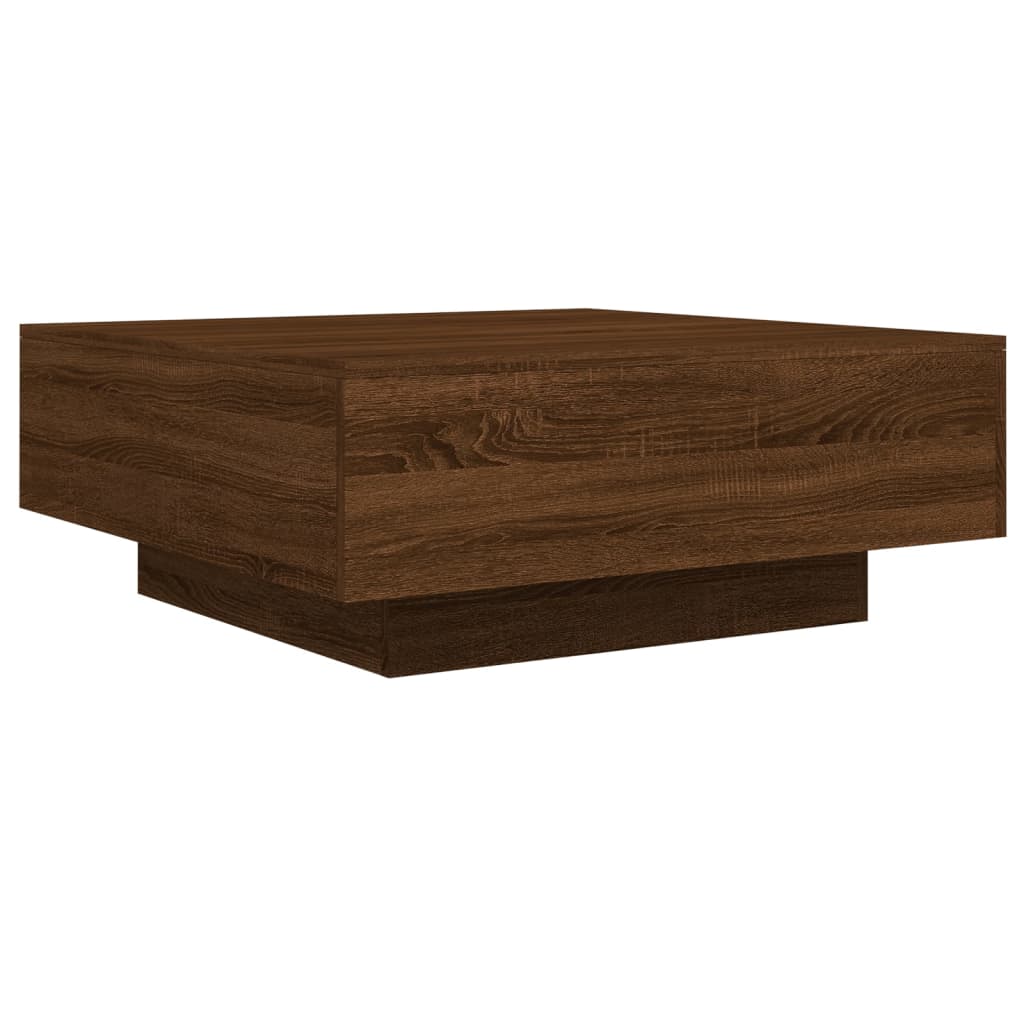 vidaXL Coffee Table Brown Oak 80x80x31 cm Engineered Wood