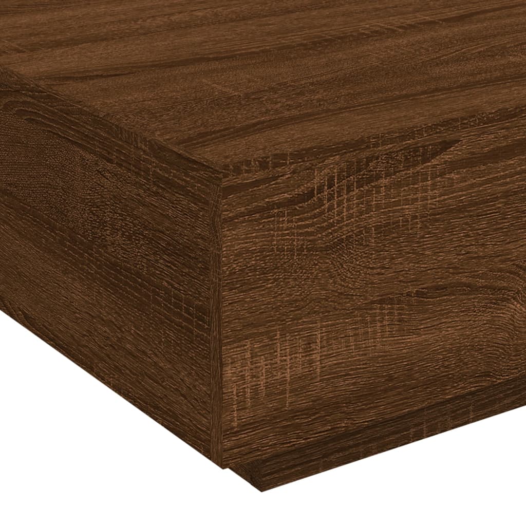 vidaXL Coffee Table Brown Oak 80x80x31 cm Engineered Wood