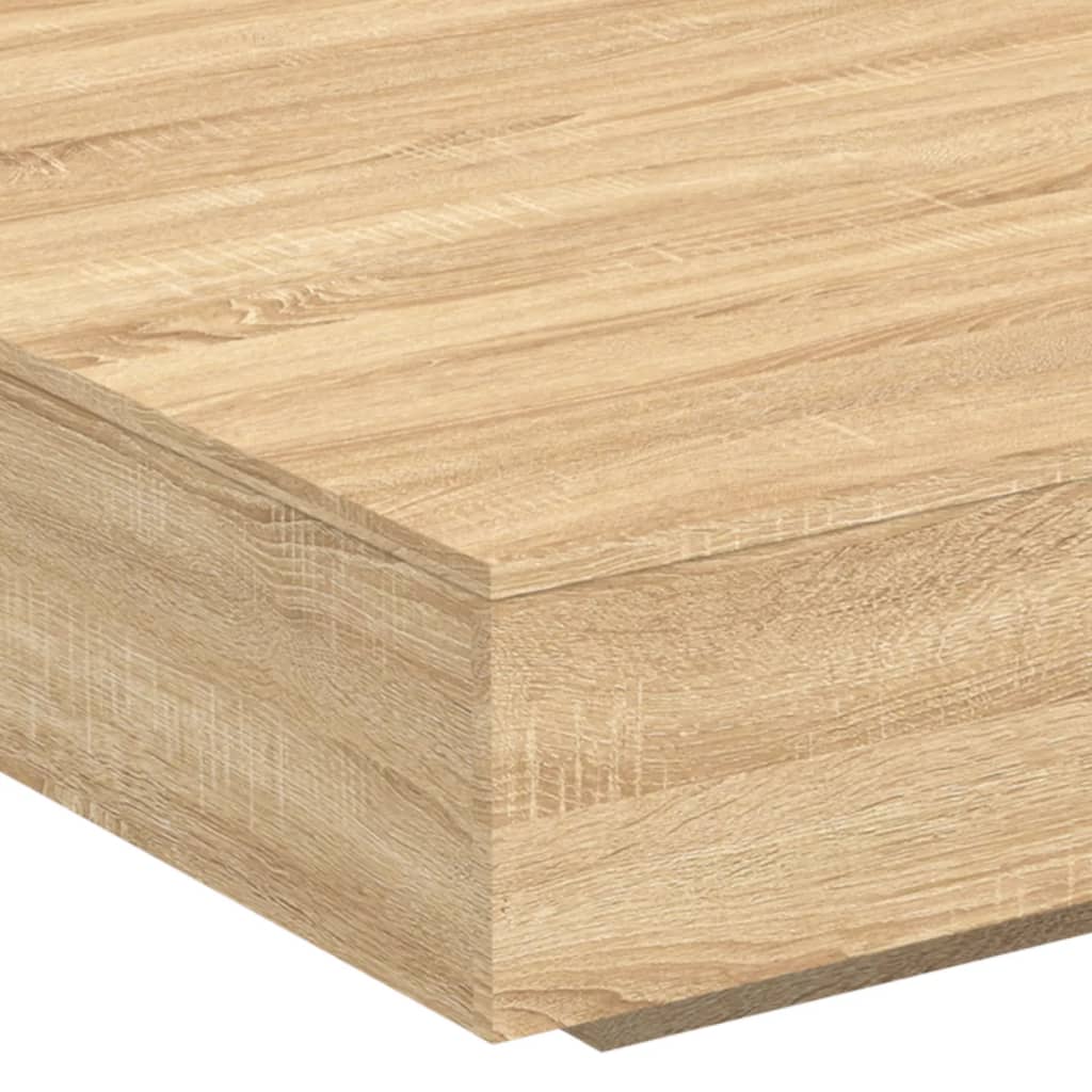 Coffee Table Sonoma Oak 100x100x31 cm Engineered Wood
