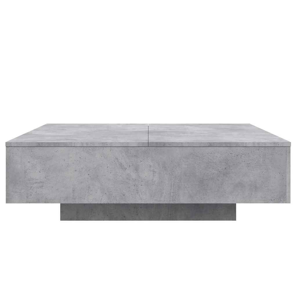 Coffee Table Concrete Grey 100x100x31 cm Engineered Wood