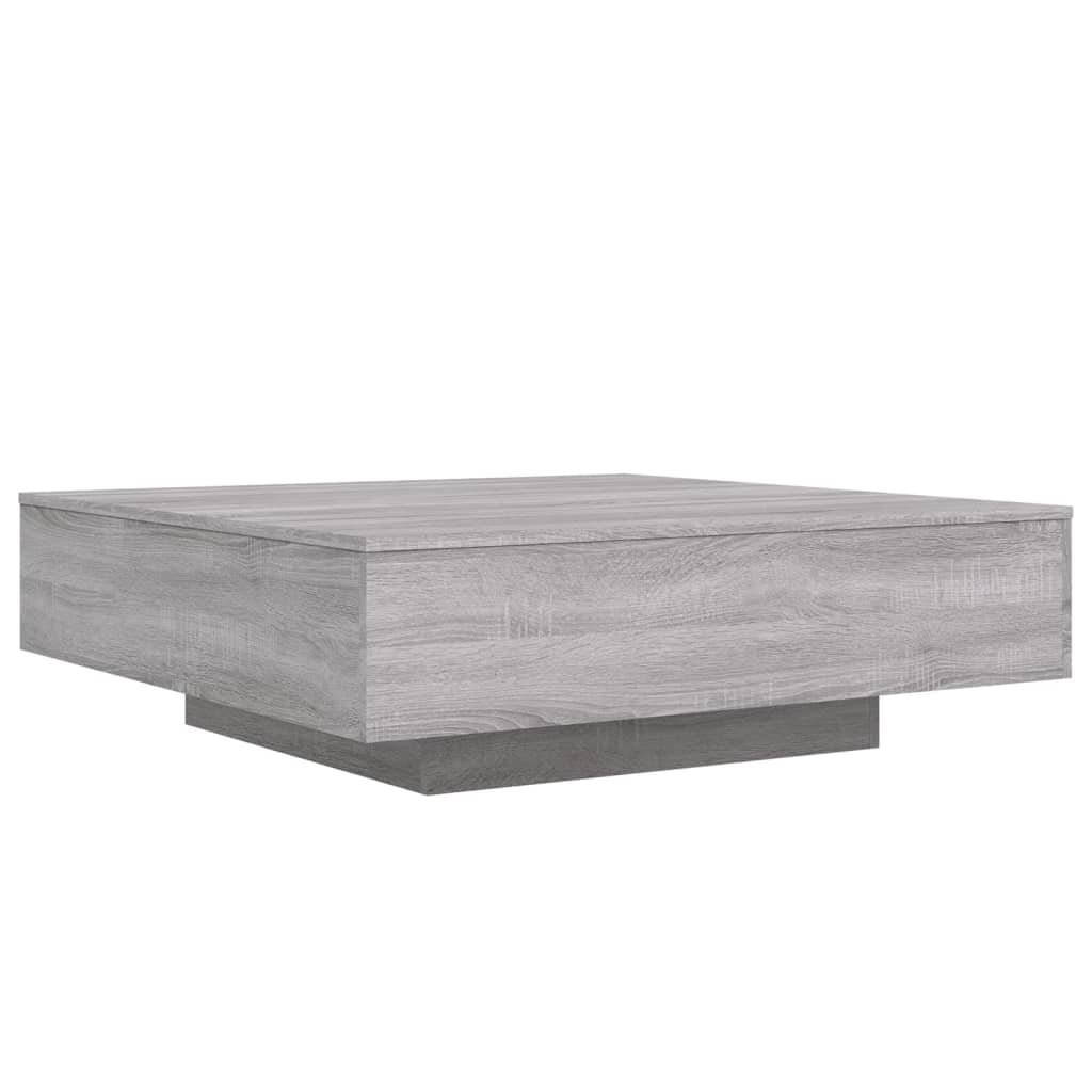 vidaXL Coffee Table Grey Sonoma 100x100x31 cm Engineered Wood