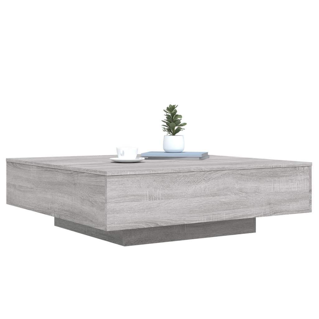 vidaXL Coffee Table Grey Sonoma 100x100x31 cm Engineered Wood