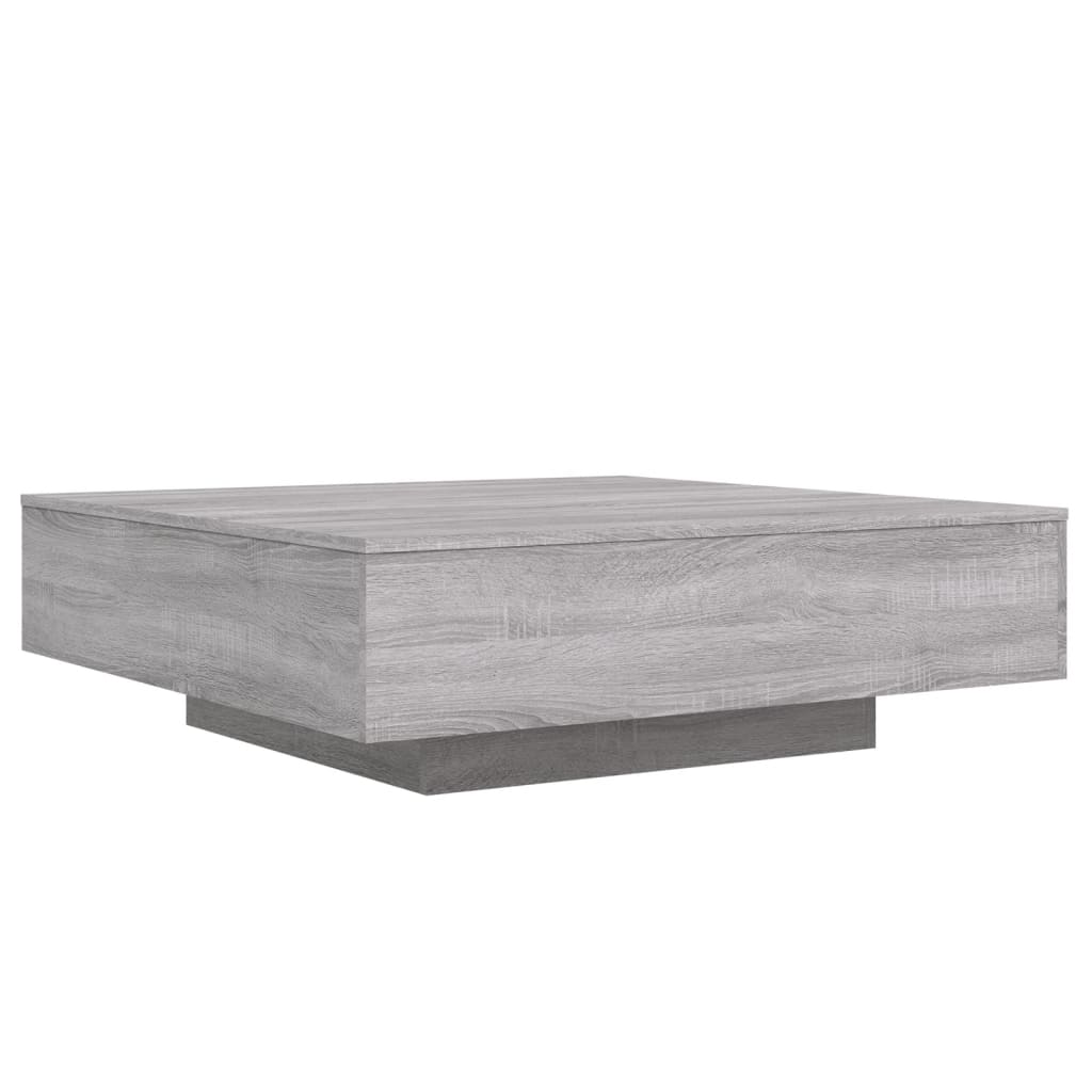 vidaXL Coffee Table Grey Sonoma 100x100x31 cm Engineered Wood