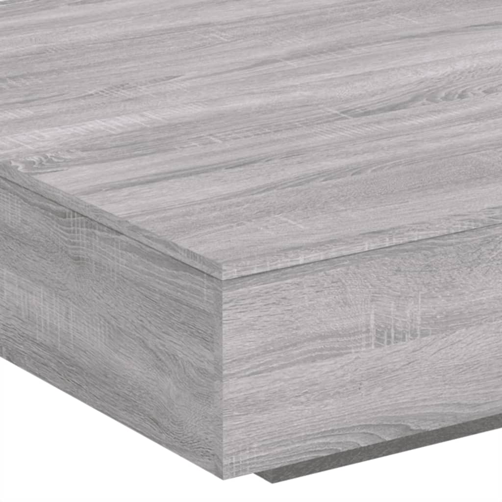 vidaXL Coffee Table Grey Sonoma 100x100x31 cm Engineered Wood