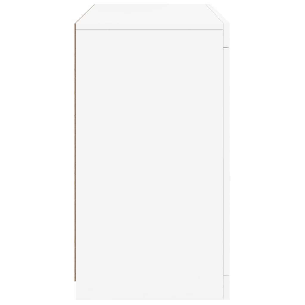 Sideboard with LED Lights White 60,5x37x67 cm