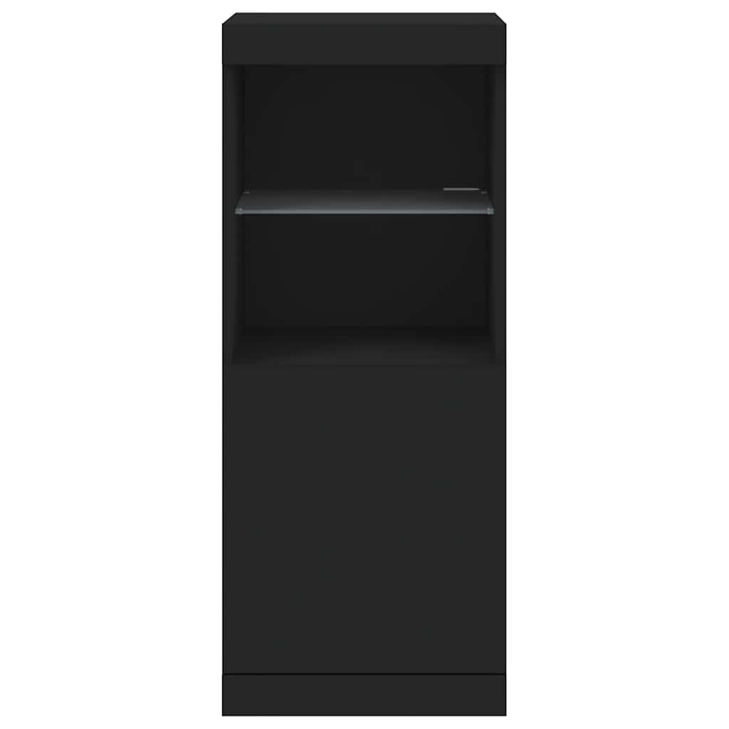 Sideboard | Black | Engineered wood, Glass | Medium | Sideboard